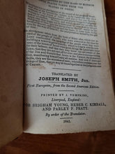 Load image into Gallery viewer, 1841 Book of Mormon