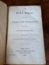 Load image into Gallery viewer, 1857 English Bible