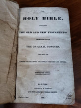 Load image into Gallery viewer, 1831 English Bible