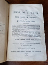 Load image into Gallery viewer, 1885 Book Of Mormon