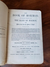 Load image into Gallery viewer, 1888 Book Of Mormon