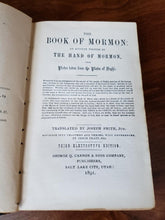 Load image into Gallery viewer, 1891 Book Of Mormon