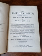 Load image into Gallery viewer, 1900 Book Of Mormon