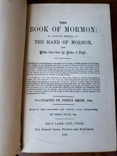 Load image into Gallery viewer, 1904 Book Of Mormon