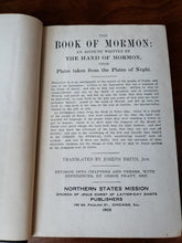 Load image into Gallery viewer, 1905 Book Of Mormon