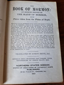 1907 Book Of Mormon