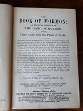 Load image into Gallery viewer, 1912 Book Of Mormon